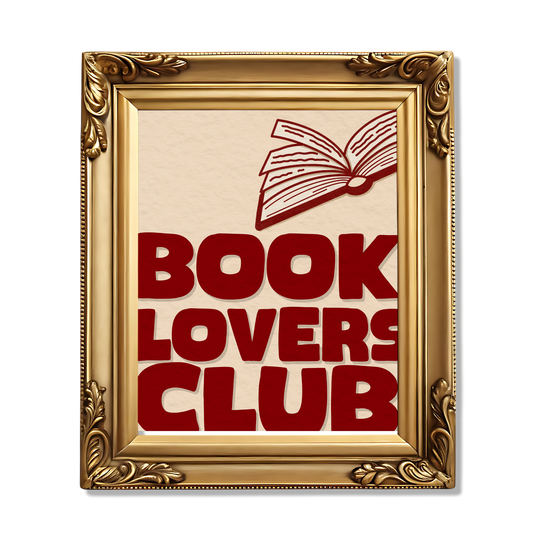 'Book Lovers Club' Illustrated Print